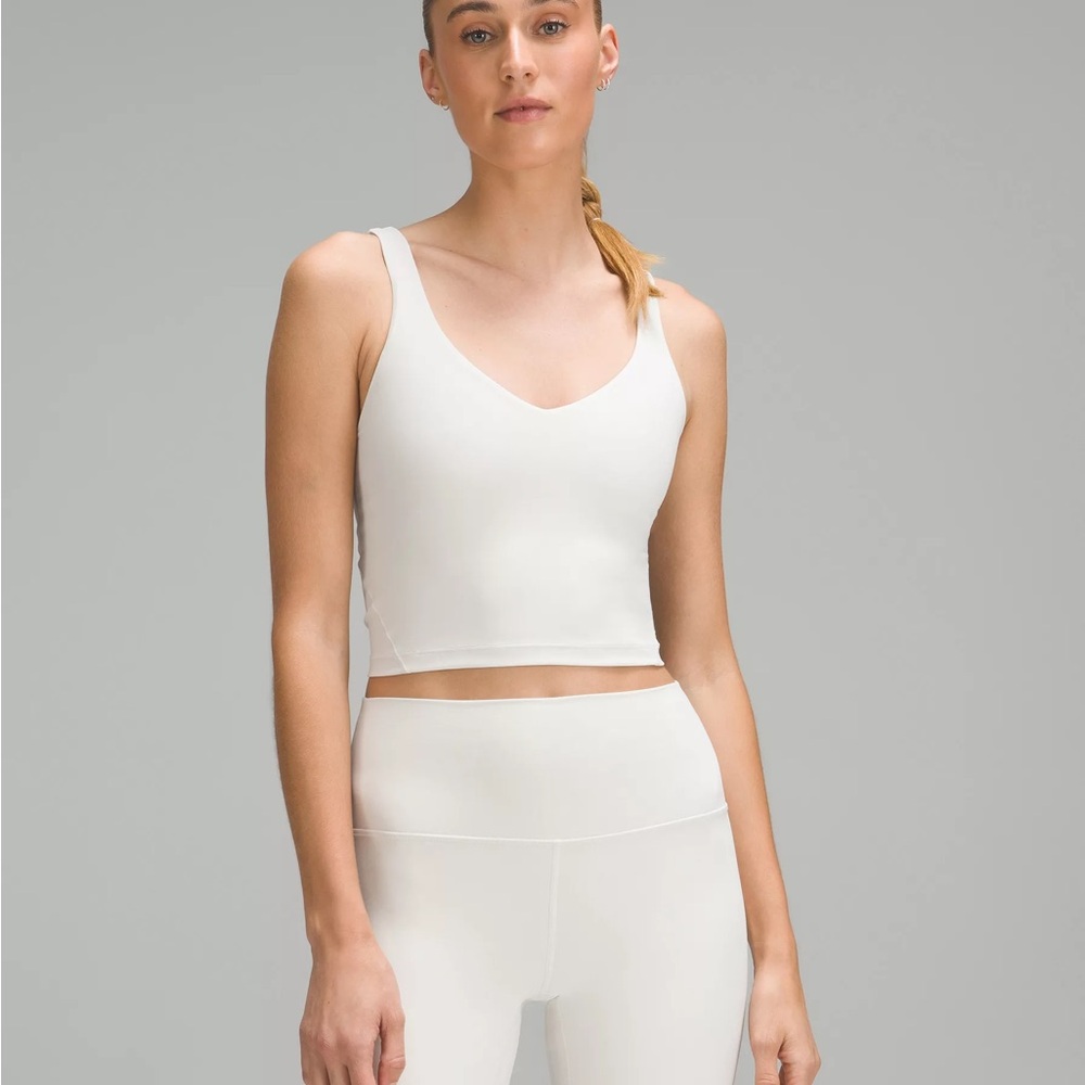 white lululemon align tank